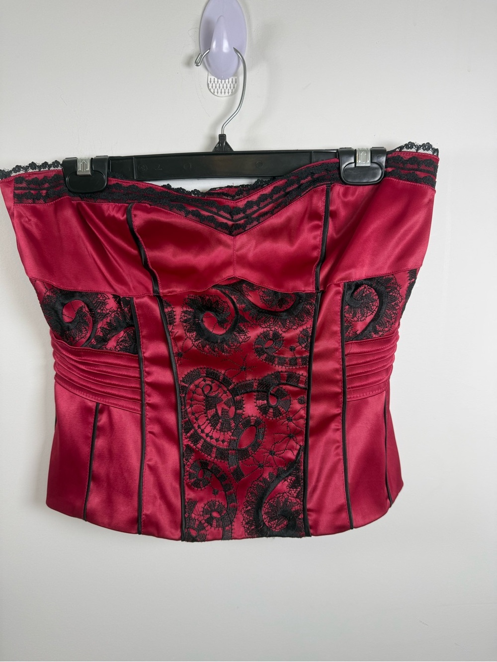 LE CHATEAU | Y2K Strapless Corset Top Size M